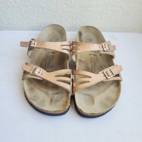 Birkenstock Metallic Sandals with Adjustable Straps Size L9 - Picture 1 of 7